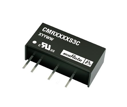 Murata Power Solutions Murata CMR DC/DC-Wandler 0.75W 5 V Dc IN, ±15V Dc OUT / ±25mA 3kV Dc Isoliert