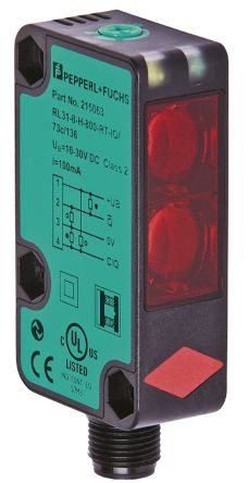 Pepperl + Fuchs Kubisch Optischer Sensor, Diffus, Bereich 800 Mm, Gegentakt Ausgang, 4-poliger M12-Steckverbinder