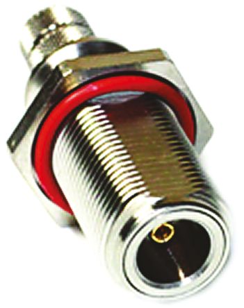 Amphenol RF Conector Coaxial Amphenol 82-6512, Hembra, Recto, Impedancia 50Ω, Montaje De Cable, Terminación De Crimpado, 0 To 6GHz,