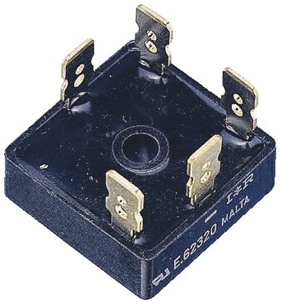 Vishay Brückengleichrichter, 3-phasig 35A 200V SMD 1.19V D 63 5-Pin 100μA Siliziumverbindung