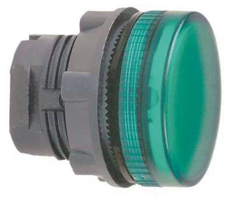 Schneider Electric Green Pilot Light Head, 22mm Cutout Harmony XB5 Series