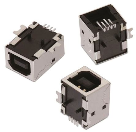 Wurth Elektronik WR-COM USB-Steckverbinder 2.0 B Buchse / 1.5A, SMD