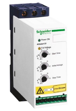 Schneider Electric Arranque Suave ATS01, 32 A, 230 V Ac, 7,5 KW, Trifásico, IP20