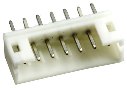 JST PH Leiterplatten-Stiftleiste Gerade, 7-polig / 1-reihig, Raster 2.0mm, Kabel-Platine, Lötanschluss-Anschluss, 2.0A,