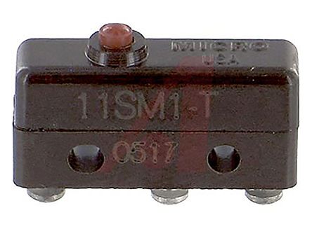 Honeywell Mikroschalter Stift Stößel-Betätiger Lötanschluss, 5 A @ 30 V Dc, 1-poliger Wechsler 0,83 → 1,39 N