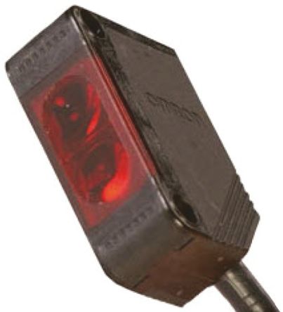 Omron E3Z Kubisch Optischer Sensor, Durchgangsstrahl, Bereich 15 M, NPN Ausgang, M8-Steckverbinder