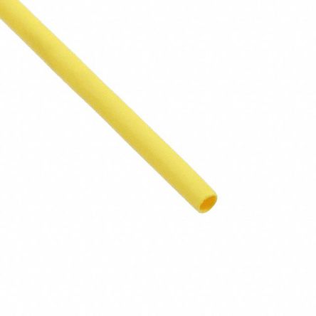 Alpha Wire FIT-221 Wärmeschrumpfschlauch, Polyolefin Gelb, Ø 6.3mm Schrumpfrate 2:1, Länge 76m