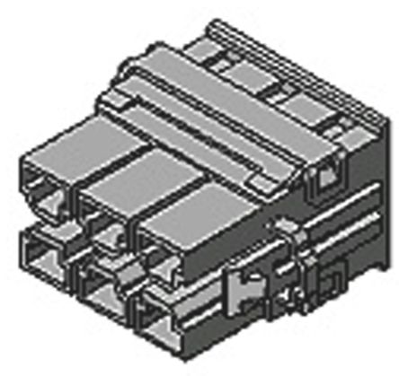 Molex Mini-Fit Sr Steckverbindergehäuse Buchse 10mm, 10-polig / 2-reihig Gerade, Kabelmontage Für