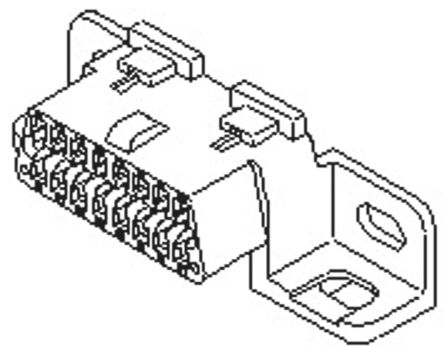 Molex OBD-II Steckverbindergehäuse Buchse 4mm, 16-polig / 2-reihig Gerade, Kabelmontage Für 50420, 51118