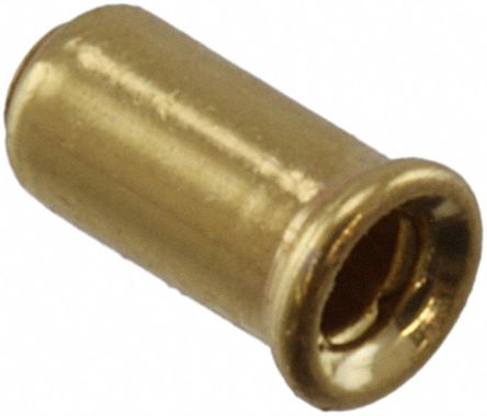 TE Connectivity Einzel-Sockel, Serie 4, Buchse, Gold über Nickel, Beryllium Copper, 21 → 20 AWG L. 3.63mm
