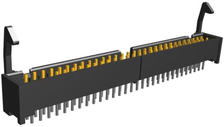 TE Connectivity AMP-LATCH Leiterplatten-Stiftleiste Gerade, 60-polig / 2-reihig, Raster 2.54mm, Kabel-Platine,