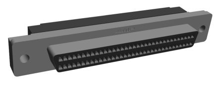 TE Connectivity SCSI-Steckverbinder 68-polig Buchse Gerade, Tafelmontage, 1.27mm, Keine Verriegelung, Serie IDC
