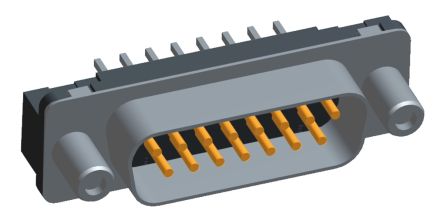 TE Connectivity Amplimite HD-20 Sub-D Steckverbinder Stecker, 15-polig / Raster 2.74mm, Durchsteckmontage Lötanschluss