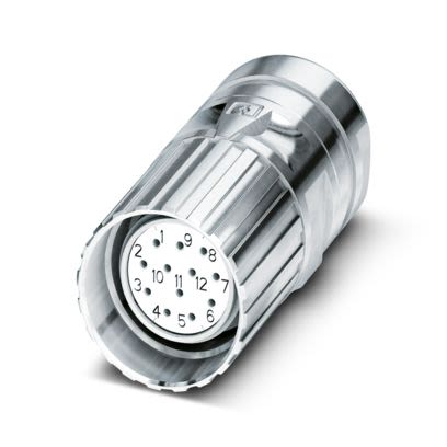 Phoenix Contact Circular Connector, 16 Contacts, Cable Mount, M23 Connector, Socket, Female, IP67, CA Series