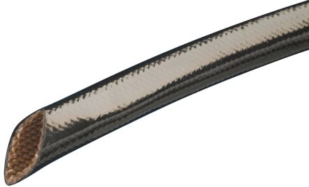 Alpha Wire 玻璃纤维 PVC电缆套管, 黑色, 11.73mm直径, 30m长