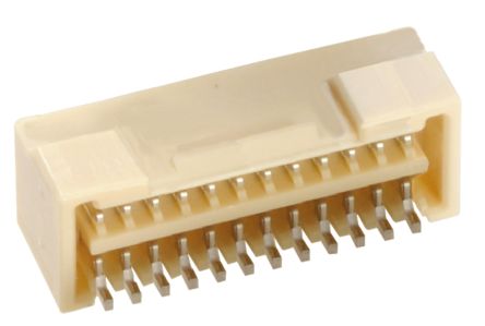 Molex Micro-Lock Leiterplatten-Stiftleiste Gewinkelt, 24-polig / 2-reihig, Raster 1.25mm, Kabel-Platine,