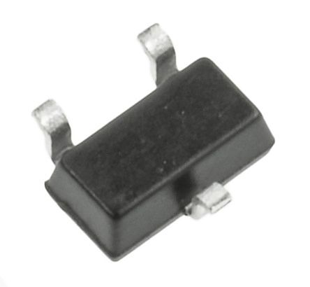 DiodesZetex Transistor, BC847AW-7-F, NPN 100 MA 45 V SOT-323 (SC-70), 3 Pines, 100 MHz, Simple