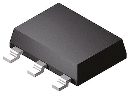 DiodesZetex Transistor, DZT2222A-13, NPN 600 MA 40 V SOT-223 (SC-73), 3 + Tab Pines, 300 MHz, Simple