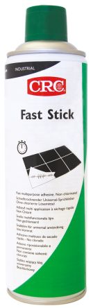 CRC Fast Stick Sprühkleber Flüssig Transparent, Dose 500 Ml, Für Teppich, Kork, Textil, Schaumstoff, Metall, Papier,