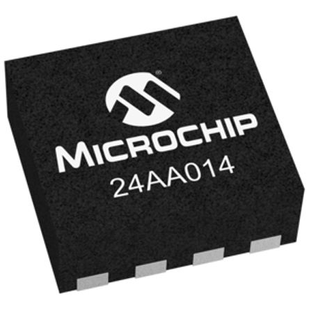 Microchip 1kB EEPROM-Speicher, Seriell (2-Draht, I2C) Interface, DFN, 3500ns SMD 128 X 8 Bit, 128 X 8-Pin 8bit