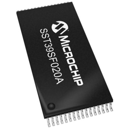 Microchip Memoria Flash, Paralelo SST39SF020A-70-4C-WHE 2MB, 256K X 8 Bits, 70ns, TSOP, 32 Pines