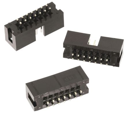 Wurth Elektronik WR-BHD Leiterplatten-Stiftleiste Gerade, 24-polig / 2-reihig, Raster 2.54mm, Kabel-Platine,