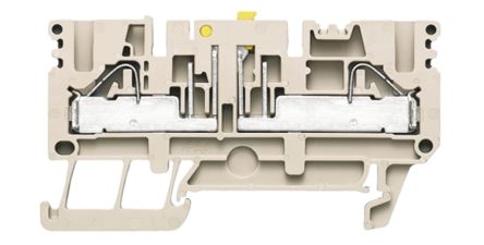 Weidmuller Weidmüller P Reihenklemme Einfach Dunkelbeige, 0.5 → 6mm², 500 V / 23A