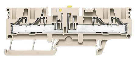 Weidmuller Weidmüller P Reihenklemme Einfach Dunkelbeige, 0.5 → 6mm², 500 V / 24A