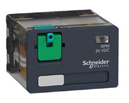 Schneider Electric Harmony Relay RP Monostabiles Relais, Für DIN-Schienen 4-poliger Wechsler 15A 24V Dc Spule / 2W