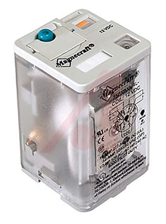 Schneider Electric Plug In Non-Latching Octal Relay, 125V Dc Coil, 16A Switching Current, DPDT