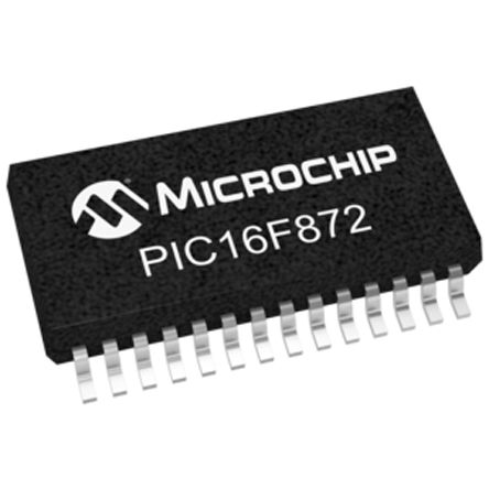 Microchip Microcontrôleur, 8bit, 128 B RAM, 2 K X 14 Mots, 20MHz, SSOP 28, Série PIC16F