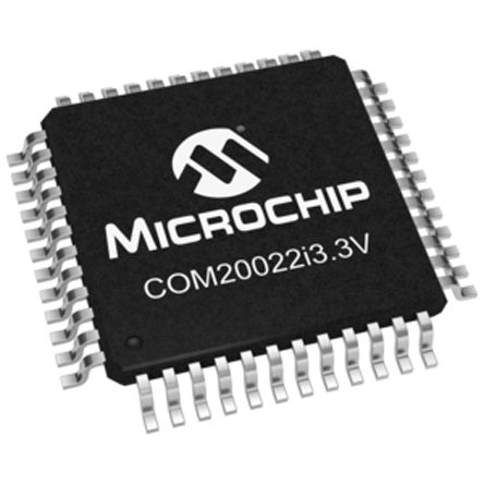 Microchip Contrôleur ARCNET, COM20022I3V-HT, 10Mbps ANSI 878.1, TQFP, 48 Broches