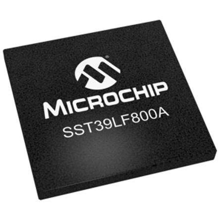 Microchip Memoria Flash, Paralelo SST39LF800A-55-4C-B3KE 8Mbit, 512 K X 16 Bits, 55ns, TFBGA, 48 Pines