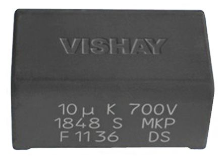 Vishay Condensador De Película, 20μF, ±5%, 500V Dc, Montaje En Orificio Pasante