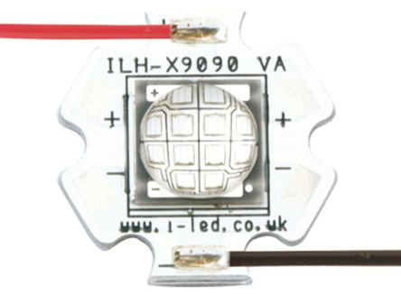 Intelligent LED Solutions ILH-XU01-S410-SC211-WIR200., U9090 1 Powerstar Series UV LED, 420nm 5500 → 6500mW 140