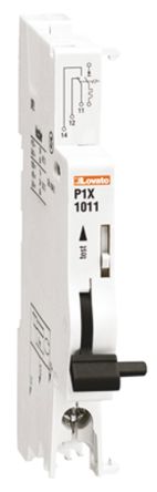 Lovato Hilfskontakt 1-polig, 1 Wechsler Seitliche Montage Mit Schraubanschluss Anschluss 3 A, 6 A, 230 V, 400 V