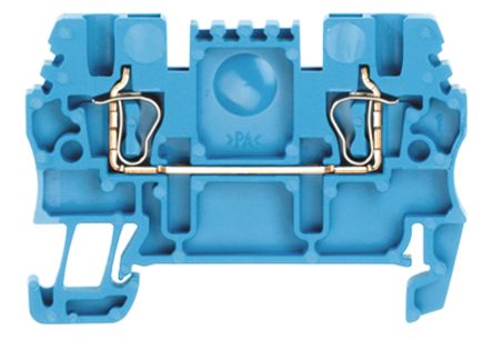 Weidmuller Weidmüller Printers Reihenklemme Einfach Blau, 1.5mm², 500 V / 17.5A, Klemmanschluss