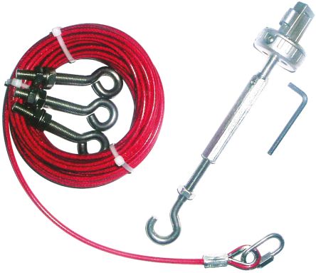 IDEM Kit De Cables 140010 Para Uso Con Interruptores Accionados Por Cable De Línea De Seguridad Acero Inoxidable 5m