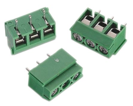 Wurth Elektronik Borne Para PCB Hembra De 2 Vías, Paso 5mm, 8A, De Color Verde, Montaje Montaje En Orificio Pasante,