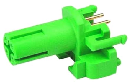 Telegartner M12 Series, 4 Pole Through Hole Connector Socket, IP67, Male Contacts, Threaded Mating