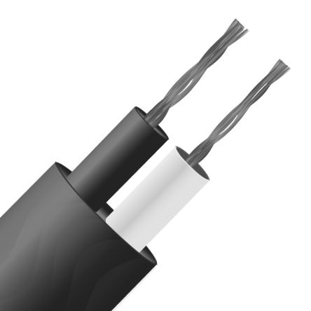RS PRO Cable De Extensión Para Termopares Tipo J, Temp. Máx. +105°C, Long. 25m, Aislamiento De PVC