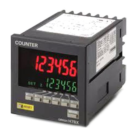 Omron 欧姆龙计数器, H7BX系列, LCD显示, 100 → 240 V 交流电源, 计数模式 脉冲, 无电压、电压输入