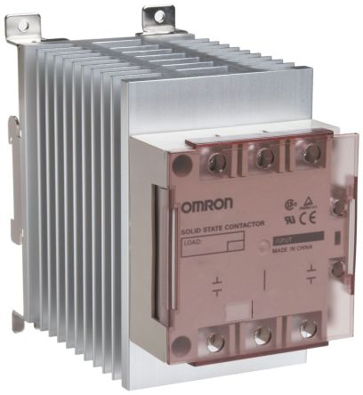 Omron 欧姆龙 固态继电器, G3PE Three Phase系列, DIN 导轨, 最大负载电流25 A, 最大负载电压528 V 交流