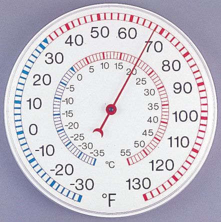 rspro温度表摄氏华氏温标40cm表盘直径最大测量55c