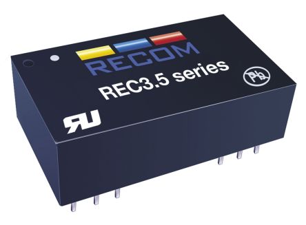 Recom REC3.5 DC/DC-Wandler 3.5W 5 V Dc IN, 5V Dc OUT / 700mA 10kV Dc Isoliert