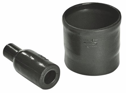 HellermannTyton Cable Boot Black, Fluid Resistant Elastomer Adhesive Lined, 16.5mm