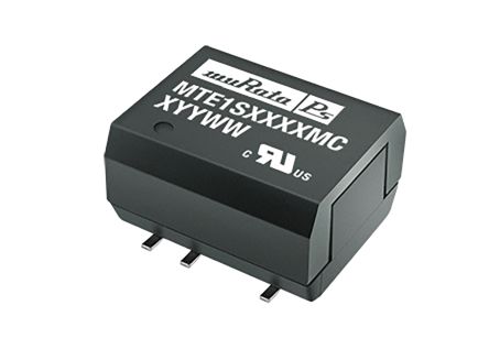 Murata Power Solutions Murata MTE1 DC/DC-Wandler 1W 12 V Dc IN, 15V Dc OUT / 67mA 1kV Dc Isoliert