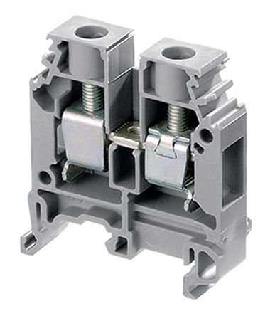 Entrelec ABB M Series Black Disconnect Terminal Block, Screw Termination