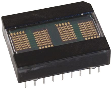 Broadcom LED-Anzeige Punktmatrix 4-Digit, Rot 626 Nm Zeichenbreite 3.4mm Zeichenhöhe 5.1mm THT