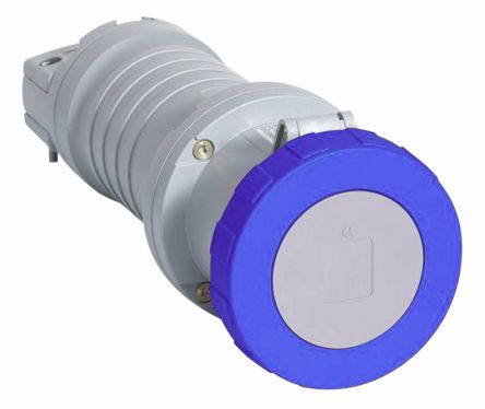 ABB Conector De Potencia Industrial Hembra, Formato 2P + E, Orientación Recto, Tough & Safe, Azul, 230 V, 64A, IP67